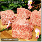 Australia beef mince plain 75CL daging sapi giling frozen price/pack 500gr